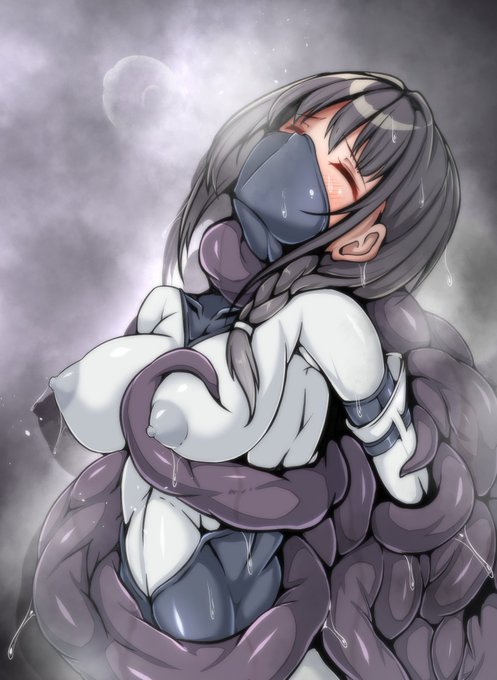 ミフユ×触手 仰け反り 