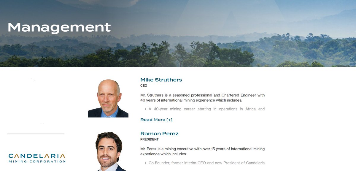 CandelariaGold's tweet photo. Visit our website to learn more about our acclaimed management and director team. | $CAND

💻 - https://t.co/vLAE4OkSh1 https://t.co/9ZnjeDX6z8