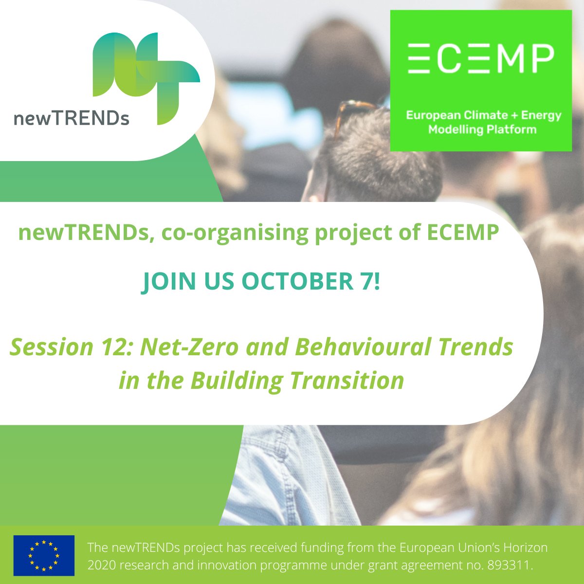 Join us at #ECEMP! Our session Net-Zero and Behavioural Trends in the Building Transition analyses key options to decarbonise the EU buildings sector by 2050, incl. heat pumps, net zero buildings, energy efficiency & hydrogen. A great line up of speakers! newtrends2020.eu/save-the-date-…