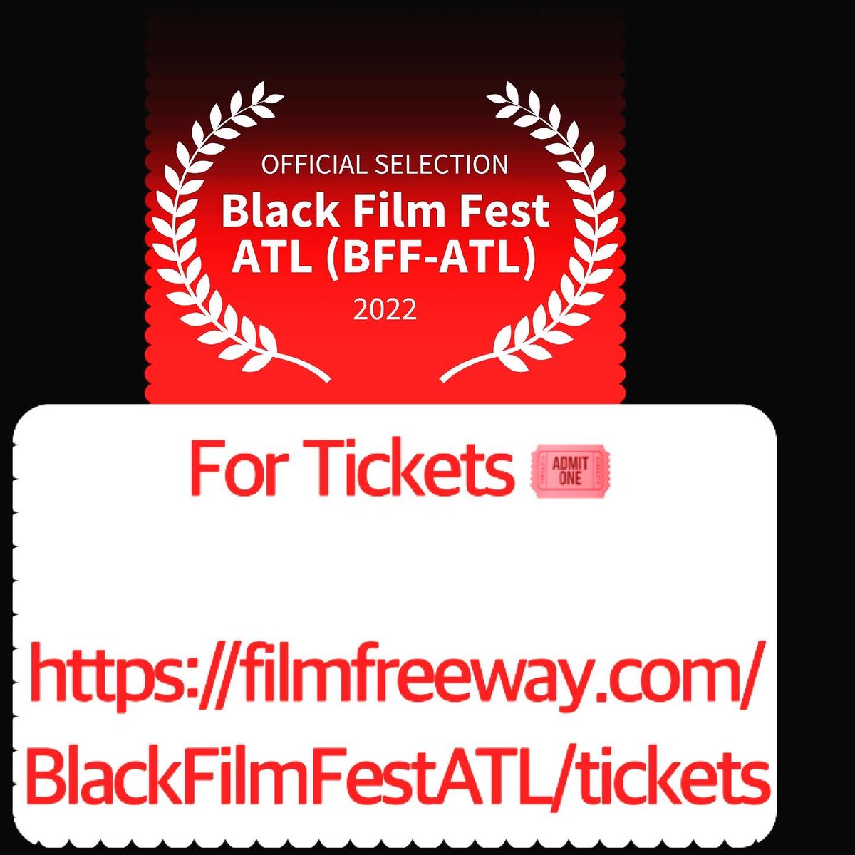 Shawt_Films's tweet photo. SCREENING INFO!! Thanks to @BlakFilmFestATL for this opportunity!!! #FilmFestival #blackfilmfestatl #blackfilmmakers #shortfilm #shortfilms #Atlanta #atlantafilm #atlfilm #SupportIndieFilm #indiefilm https://t.co/As8E7ycNWo