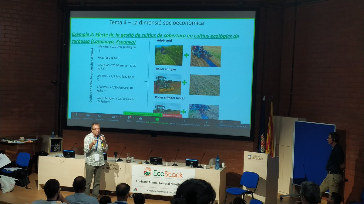 Galeanorevert's tweet photo. @EcoStackH2020 
Enjoying the 4th meeting in Barcelona 
Workshop with growers and farmers (the key for a sostenible agriculture) https://t.co/H1YJwVHp3q