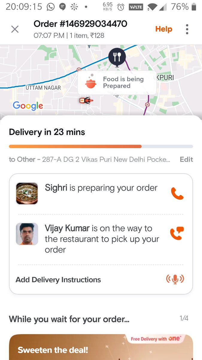 RupinBatra's tweet photo. @SwiggyCares @Swiggy will ur Hanuman get my Sanjeevni delivery to me in this life time.
After 3 re-allocation and all other spl service by your boys.
Or should I ask your friend @zomato to please deliver me as u can't do in this life time.
#Shameful #CustomerExperience https://t.co/WRrBQTMYnR
