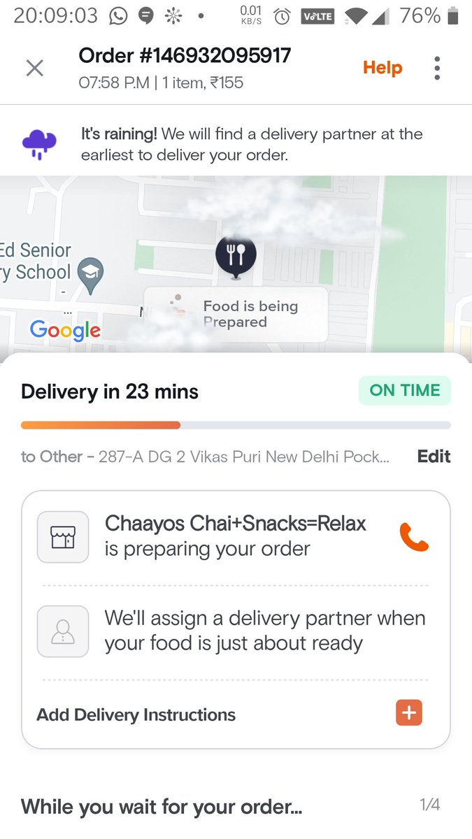 RupinBatra's tweet photo. @SwiggyCares @Swiggy will ur Hanuman get my Sanjeevni delivery to me in this life time.
After 3 re-allocation and all other spl service by your boys.
Or should I ask your friend @zomato to please deliver me as u can't do in this life time.
#Shameful #CustomerExperience https://t.co/WRrBQTMYnR