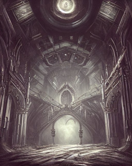 tieyourwheels's tweet photo. A Gothic style theater in the eye of the storm, Symmetry - made with @get_starryai #aiart #digitalart #starryaifeatured https://t.co/nDqnv71LVs