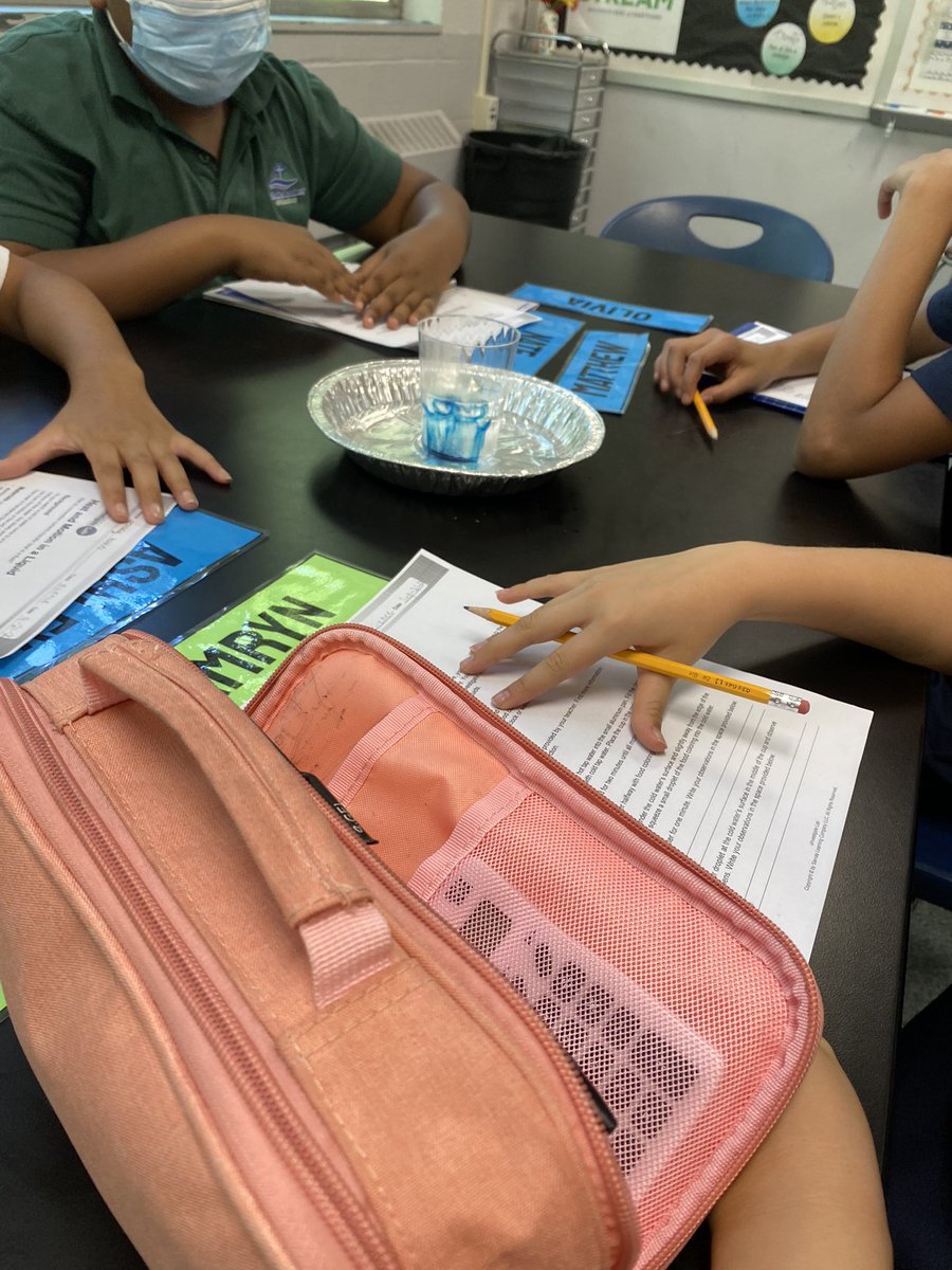mrs_rabatin's tweet photo. It was a lab day yesterday for grades 8 and 6 at @CAWaterbury! 6th grade studied how liquids move using heat (to model the earth’s interior) and 8th grade experimented with states of matter! https://t.co/nw1xbjtKxB