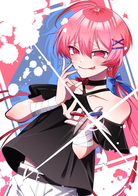 skeb/「五百式立ち絵メーカー」をもとに作られた、クライアントの方のキャラクターを描かせていただきました!テンション上がっちゃって差分ができました。ありがとうございました! 