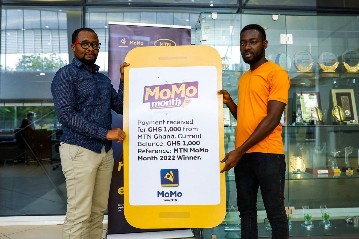 MTNGhana's tweet photo. It's raining rewards all over! Here are some of our week 3 winners of the MoMo Month.
Keep using MoMo to earn points and stand a chance of winning up to GHS 5,000 weekly.
#MoMoMonth https://t.co/LJA4tX3CG9