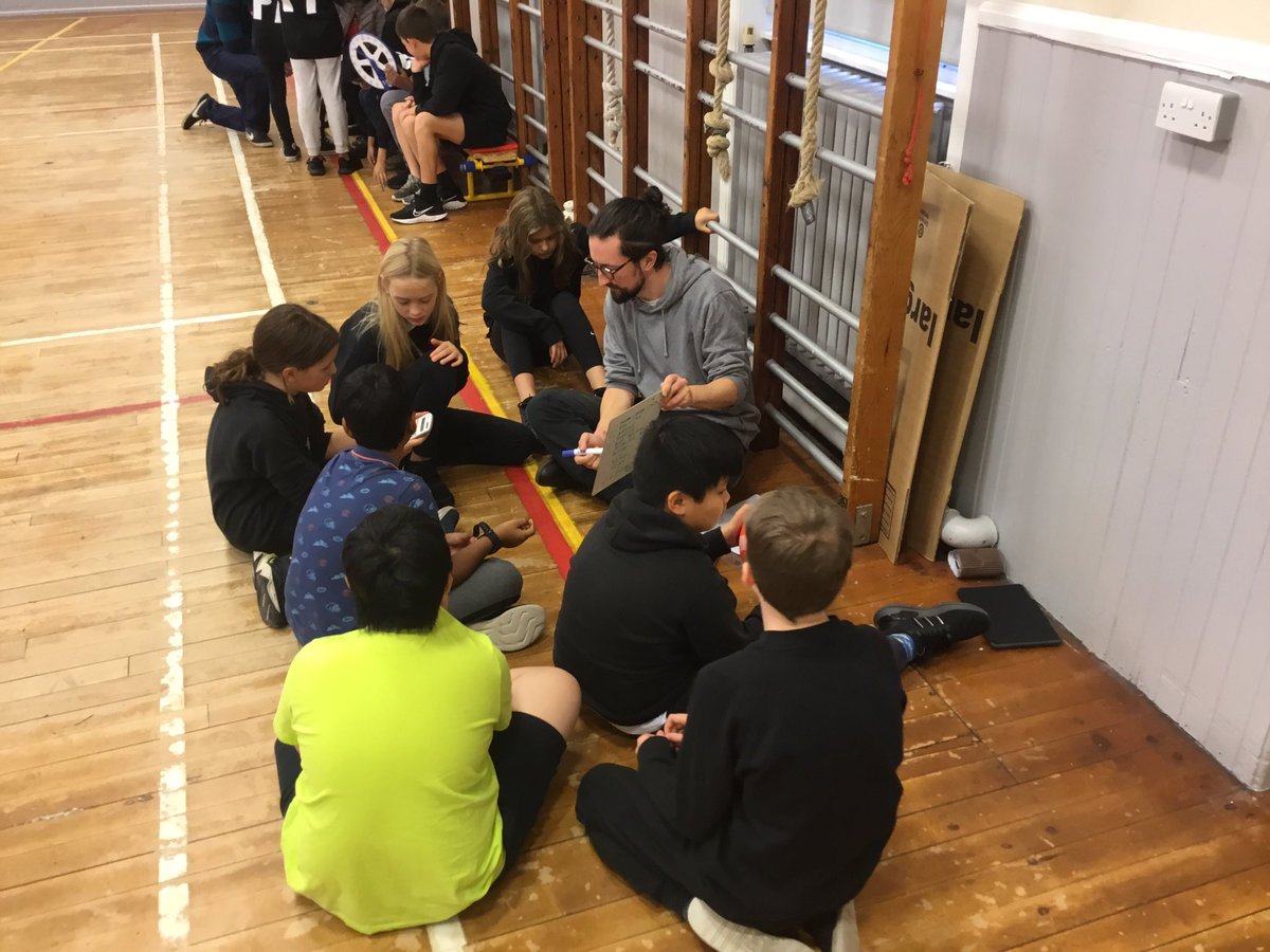 corstorphineps's tweet photo. P7C had great fun this morning with PDGE students from @EdinburghNapier taking part in some activities for #scottishmathsweek! Thank you so much for planning these activities for us and adapting your plans to suit the weather ๐ https://t.co/aiC4njDYyR