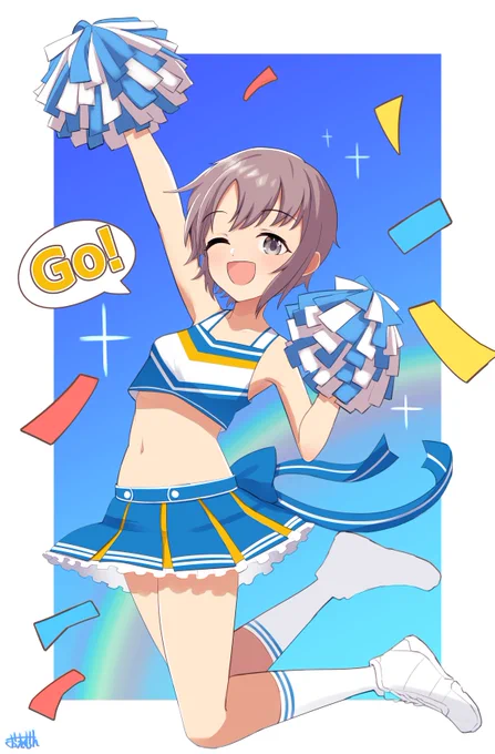 これはチアリーダー姿の乙倉悠貴さん 