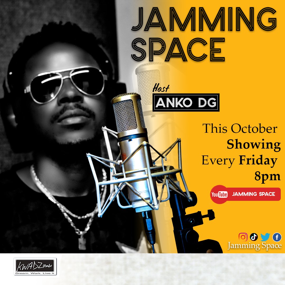 JammingSpaceUG's tweet photo. This #october we shall hosting @anko_dg showing every Friday at 8pm on our YouTube channel https://t.co/P8HJ1BjCC3 https://t.co/IQHBA4JFxV