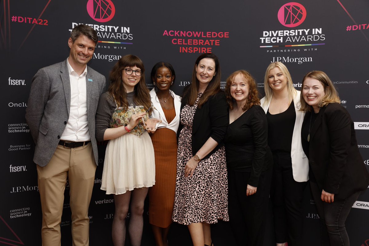 DITAwards's tweet photo. We are happy to announce @axonista as the winner of this year's Health & Wellness Award presented by @unicefireland 🎊
Well done Axonista! We are thankful to have companies like yours working to ensure the well-being of their employees
#dita22 in partnership with @jpmorgan https://t.co/YBfRzYK0kp