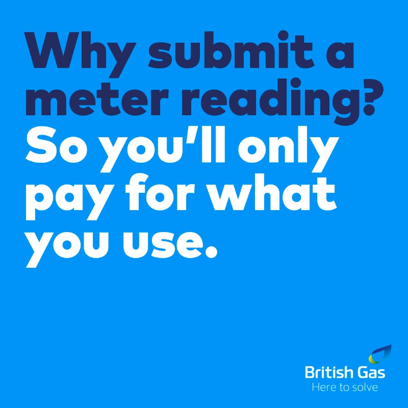 BritishGas's tweet photo. Submitting a meter reading helps you stay in control of energy bills. And with the recent government Energy Price Guarantee, now’s a good time to update us.