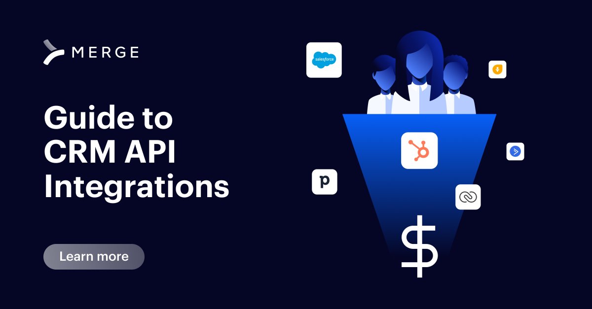 Your GTM team most likely relies on a CRM system 🤓

Learn about:
❗Which CRMs matter most
👷How CRMs work
📊Data Schemas
📝Use Cases
➕ And most importantly, adding CRM integrations to your product! 

Read our comprehensive guide below 👇

merge.dev/blog/ultimate-…