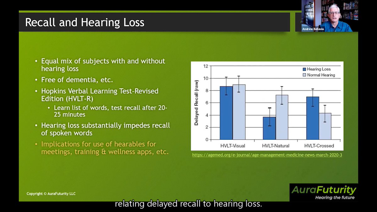 HearingFuture's tweet photo. Video live for my keynote @earcomp on intersection of #hearables & hearing - how to maximize individual sound quality, understanding & retention, #HearingLoss risk & mitigation. 2 min preview & link to full video: https://t.co/56RO7q8gQN
#EarComp2022 #UbiComp2022
@bwedwards https://t.co/4gqry8QLbk