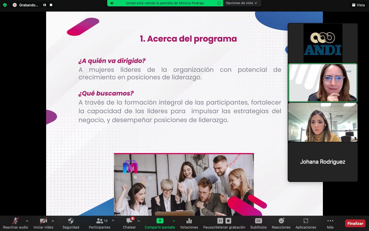 ANDI_Antioquia's tweet photo. Nos encontramos en la primera sesión de Formación en Mentoring liderada por @ManpowerGroupCO para las empresas participantes de IMPACTO M, Programa de Mentorías de Liderazgo Femenino. También agradecemos a @DanskIndustri y @Avon_Colombia por ser parte de este proyecto. https://t.co/lsin4JfAqd