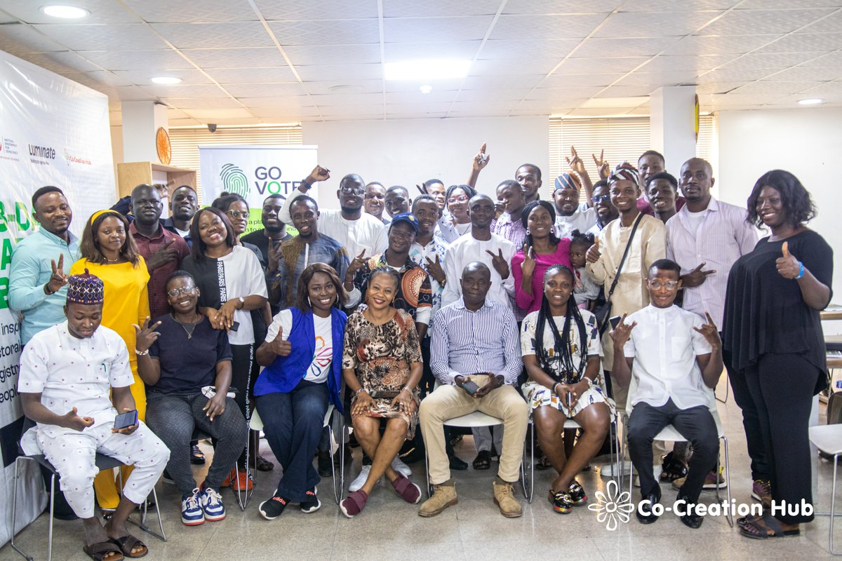 GovoteNg's tweet photo. Yesterday, we rounded off the 3 days capacity building for 45 #GoVoteNG Master volunteers drawn from across 15 States.
The journey to increasing  young people's participation &amp; #voting begins. It's time to be deliberate about the #Nigeria we want.
#NigeriaDecides2023 
#MakeWeVote https://t.co/YJOFEMSYKi