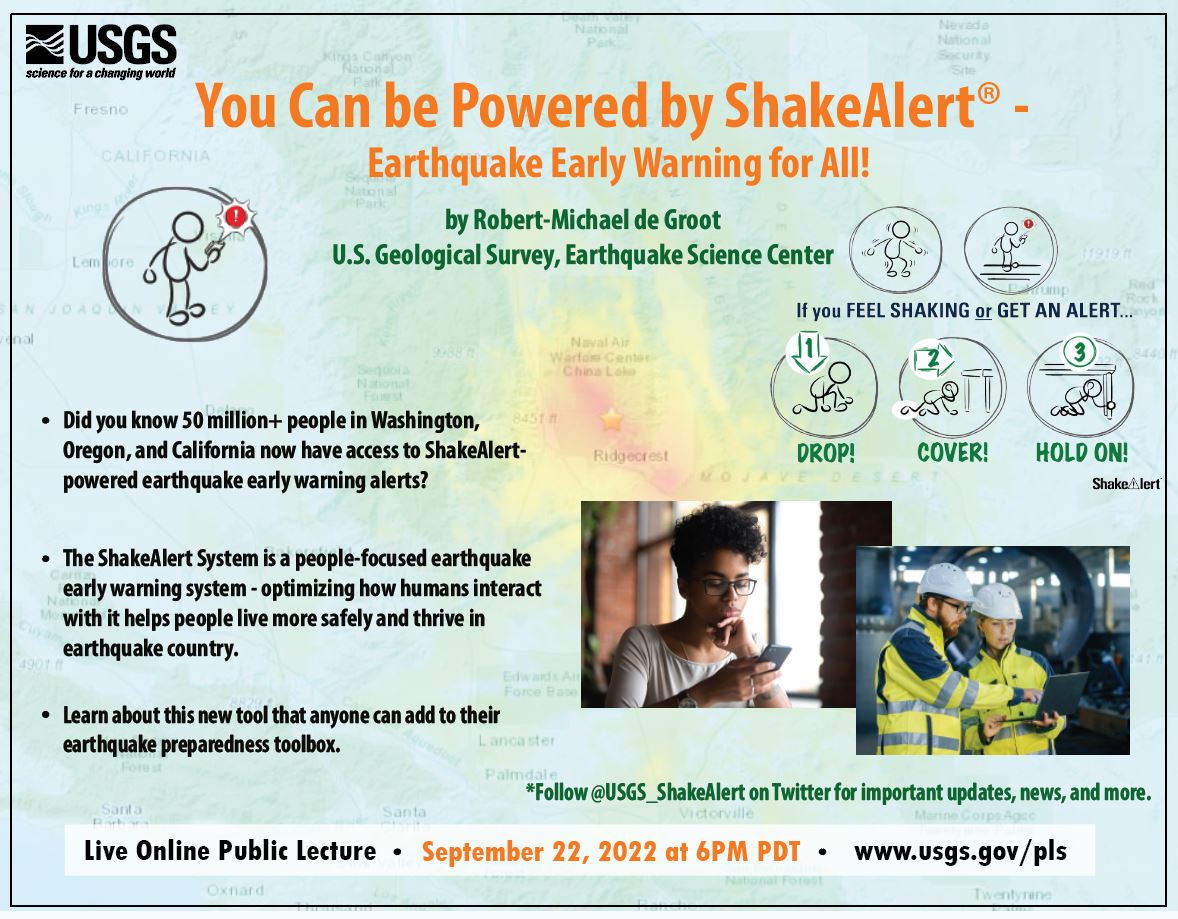 Tonight's the night! Learn how ShakeAlert is working and giving people advance notice of shaking from earthquakes! ow.ly/YSG150Kwavp #NPM2022 
<a href="/Cal_OES/">California Governor's Office of Emergency Services</a> <a href="/waEMD/">WA Emergency Management</a> <a href="/OregonOEM/">OregonOEM</a> <a href="/USGS_ShakeAlert/">USGS ShakeAlert</a>