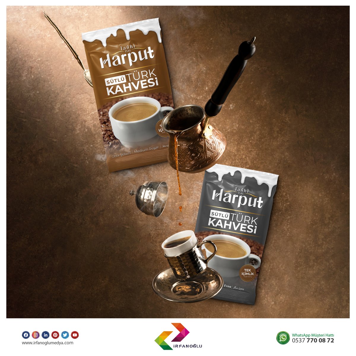 irfanoglumedya's tweet photo. Tarihi Harput 1516 Kahvesi yepyeni ürünleri ambalaj tasarımlarında İrfanoğlu imzası 💪 sizce nasıl?
#cappucino #menengiç #türkkahvesi #goldkahve #3übirarada #sütlükahve #sicakçikolata #ambalajtasarımları #PACKAGINGdesing #HarputKahvesi #Tarihi1516Harput #HarputDibek #Harput https://t.co/AlVBGyN6EE