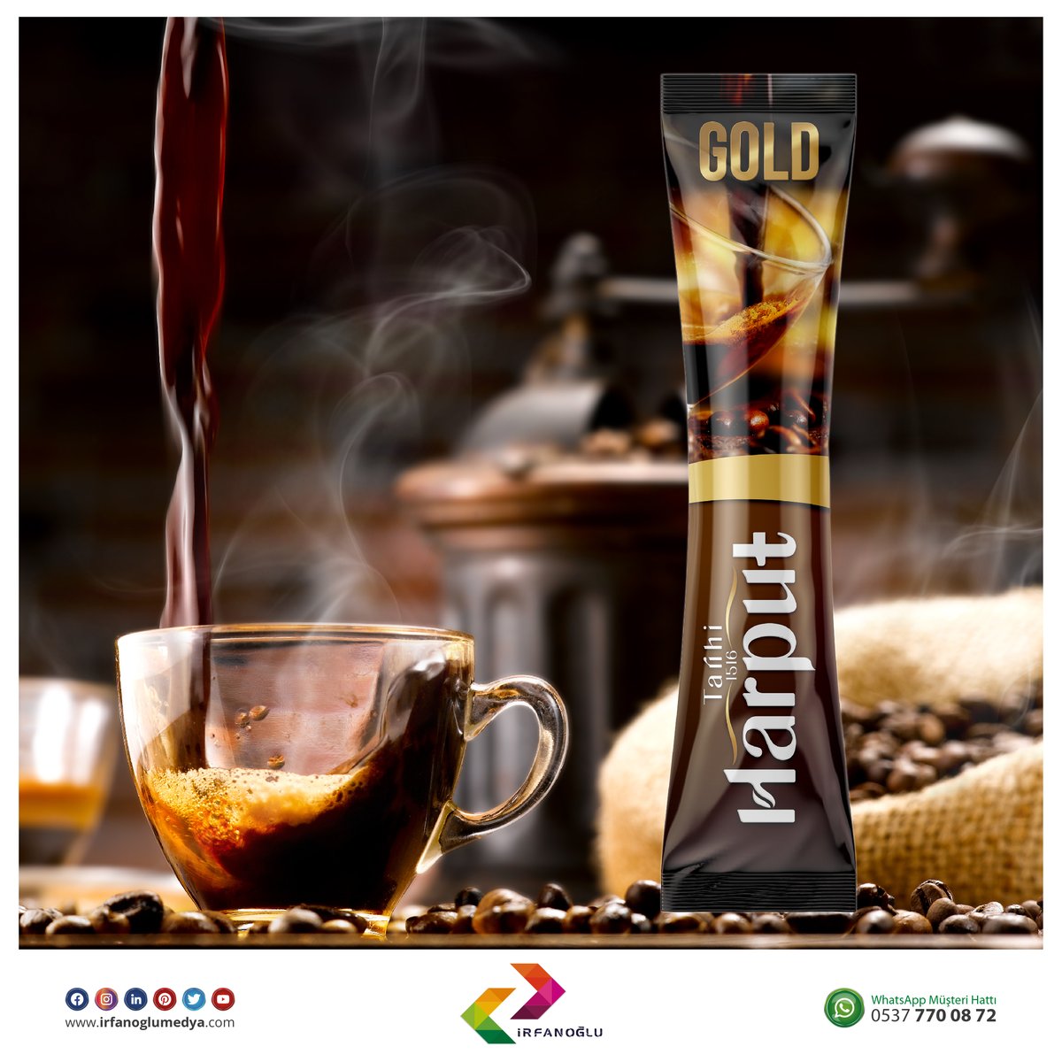 irfanoglumedya's tweet photo. Tarihi Harput 1516 Kahvesi yepyeni ürünleri ambalaj tasarımlarında İrfanoğlu imzası 💪 sizce nasıl?
#cappucino #menengiç #türkkahvesi #goldkahve #3übirarada #sütlükahve #sicakçikolata #ambalajtasarımları #PACKAGINGdesing #HarputKahvesi #Tarihi1516Harput #HarputDibek #Harput https://t.co/AlVBGyN6EE