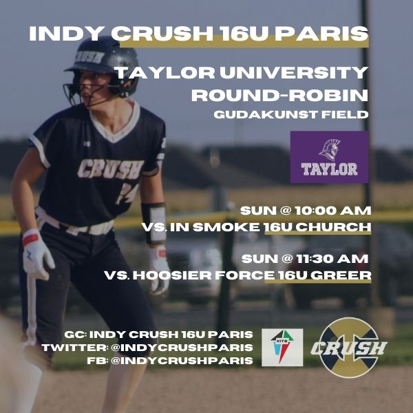 We couldn’t be more excited to head to Taylor University this weekend to meet the coaches, tour the campus, and see some great competition. Thank you, coach <a href="/JCool2JBrown/">Jessica Cooley Brown</a>, for hosting us. Go TROJANS and go CRUSH! #crushinit