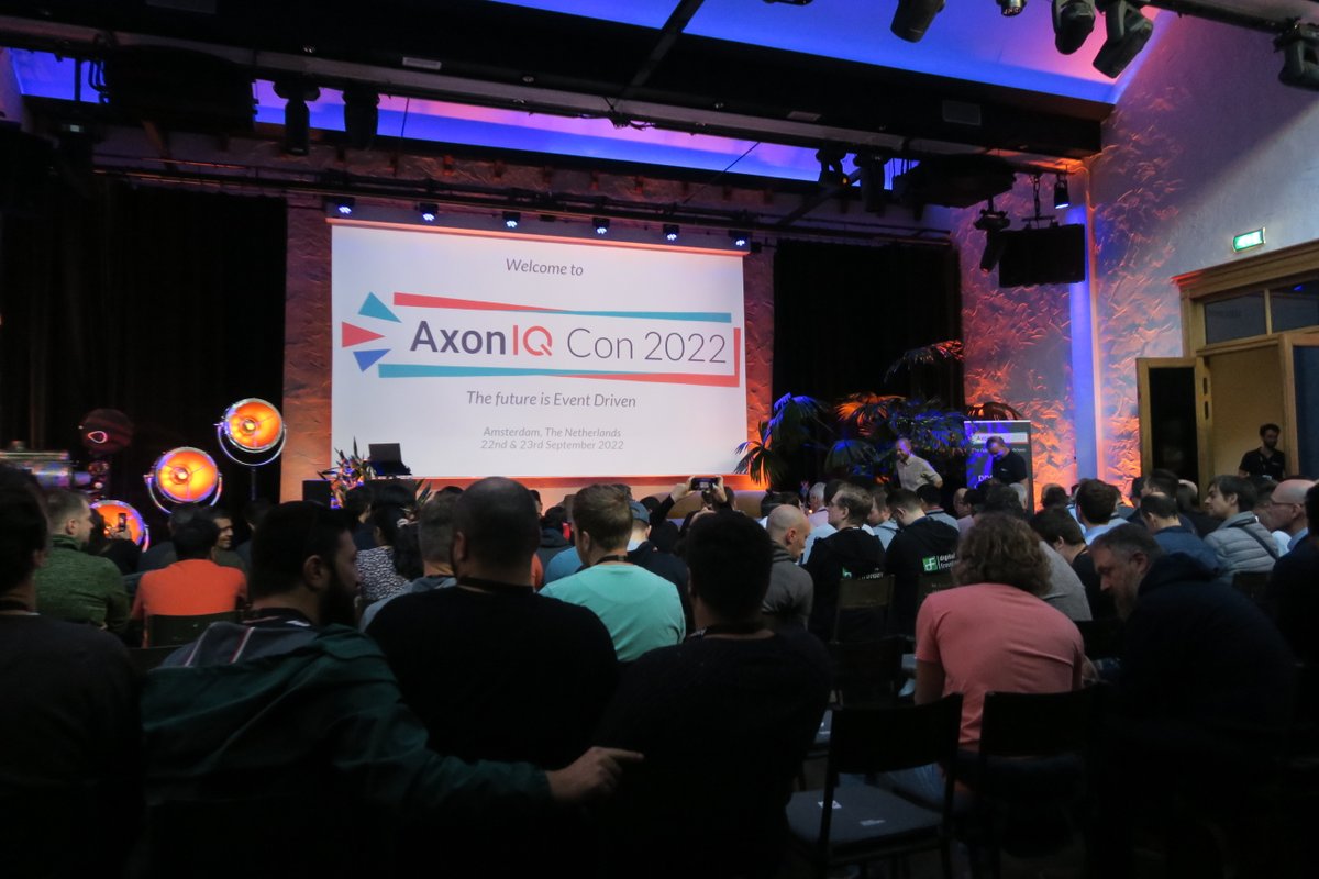 axon_iq's tweet photo. A packed house with one passion to bind them all: learners. #AxonIQCon22 #TheFutureIsEventDriven https://t.co/4zin2seq4F