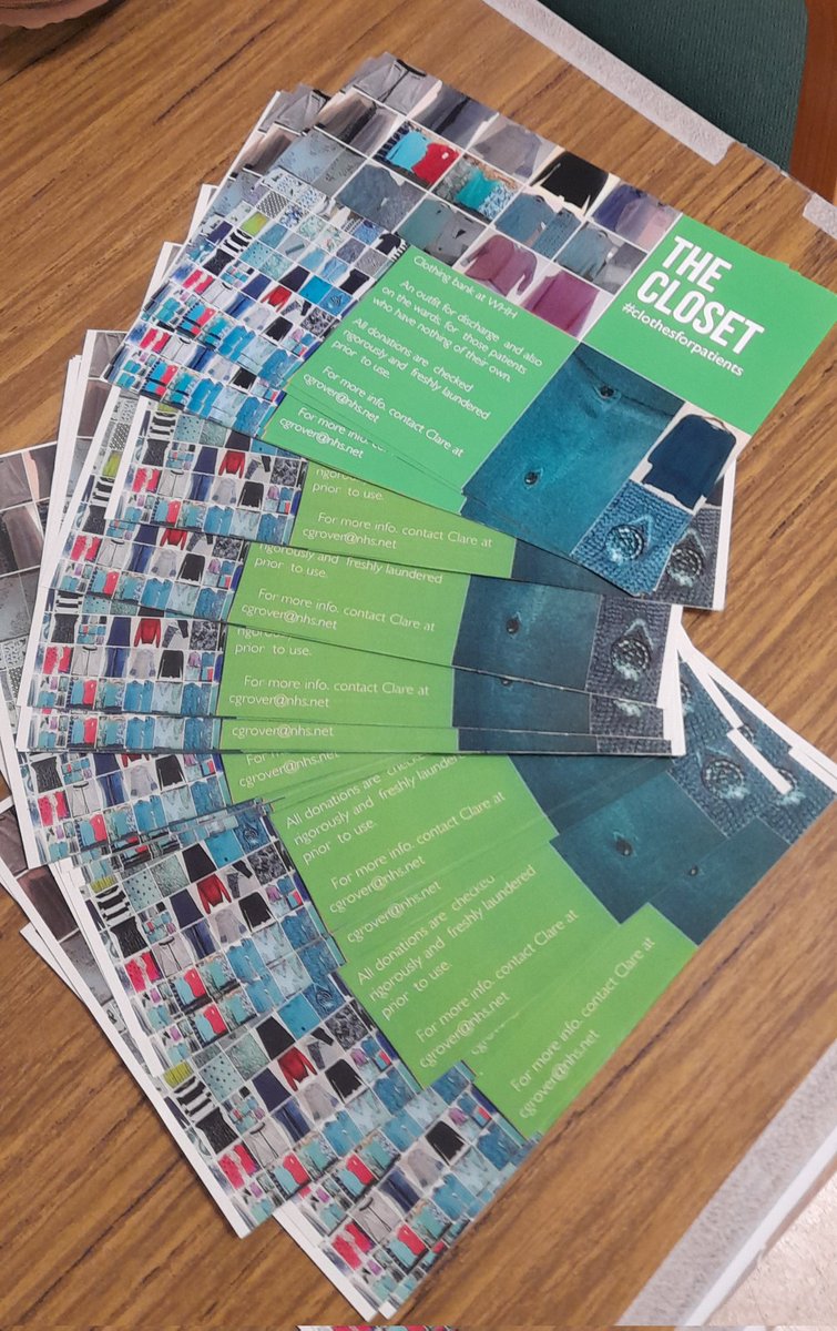 <a href="/TheClosetEKHUFT/">The Closet#clothesforpatients</a>  <a href="/EKHUFT/">East Kent Hospitals</a> <a href="/TherapiesEKHUFT/">EKHUFT Therapies</a>  thanks to the lovely  Dementia  team for sharing the Hub space, and promoting  the Closet in my  absence. <a href="/AnnieMcgoverm/">Ann Mcgovern BEM 💙</a> and team.