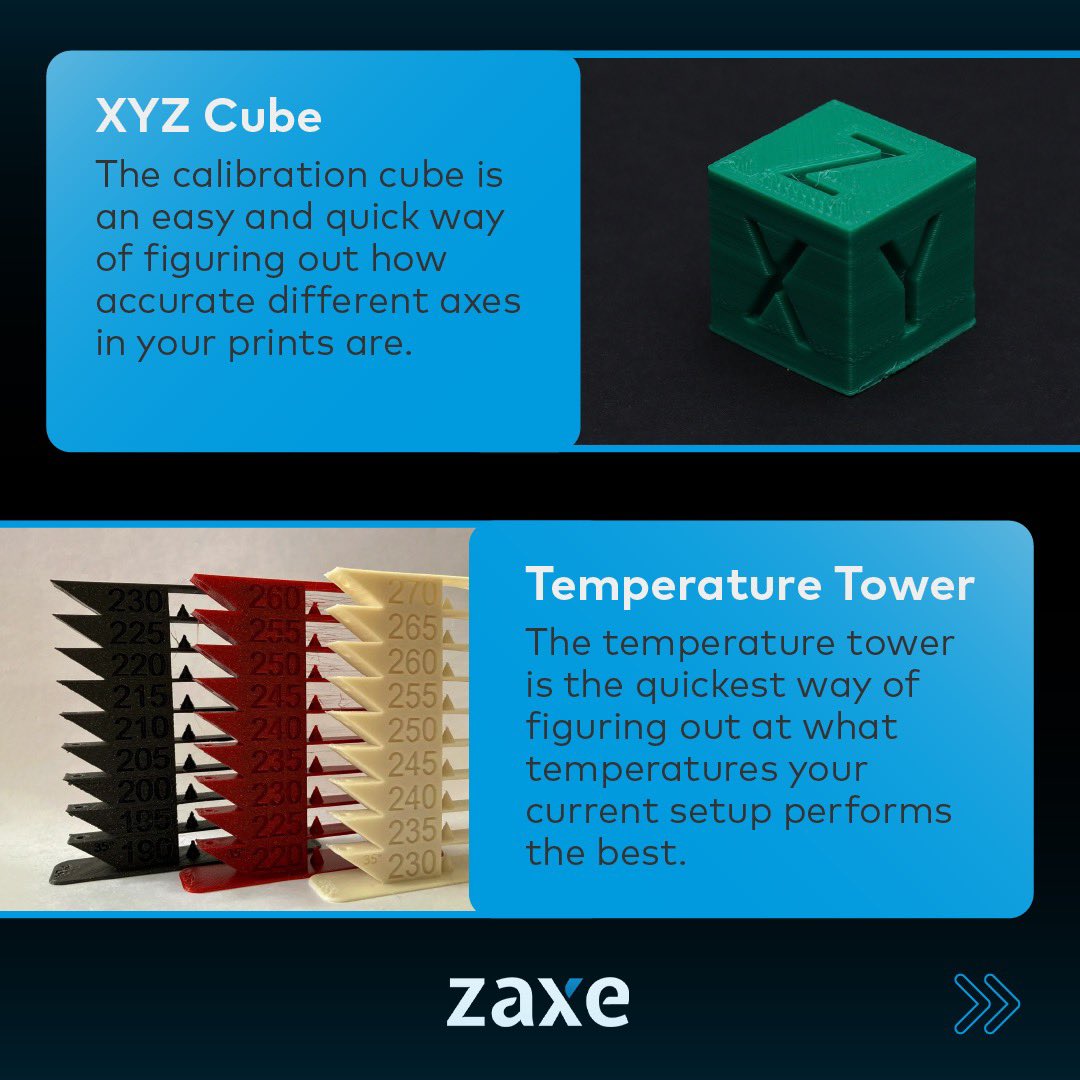 Zaxe3D's tweet photo. Tunning your 3D printer occasionally is a good way of maintaining the performance of your device. Optimal 3D printing calibration would be an arduous process without the helpful models you can use to benchmark your 3D printer. Here are some of the essential tests.
#testprints https://t.co/bohChWDDPF