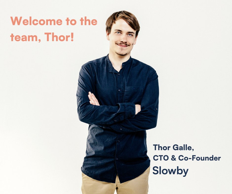 slowbytravel's tweet image. We have big news!! 🎉

We&apos;re incredibly happy to say that Thor Galle has joined us as our CTO (Chief Technology Officer) &amp;amp; Co-Founder! 🙌