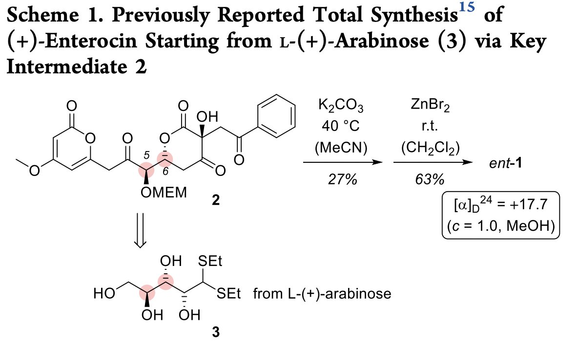 TotalSynthesis's tweet photo. Absolute Configuration of the #Polyketide #NaturalProduct (−)-Enterocin by Lilla Koser, Corentin Grassin, Christian Merten @MertenLab at @ruhrunibochum, and Thorsten Bach @Bach_Lab at @TU_Muenchen in @JOC_OL https://t.co/OPgtfpjAW0 https://t.co/W3oEC8alo4