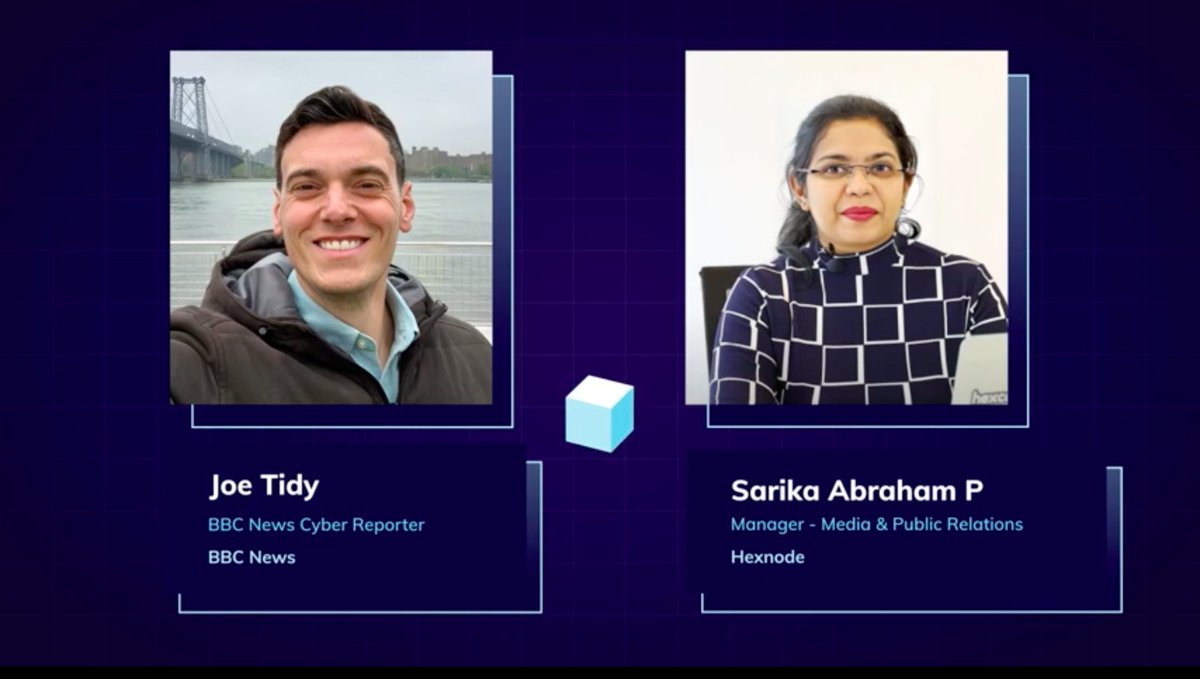 thehexnode's tweet photo. It’s @joetidy, @BBCNews Cyber Reporter, being interviewed by @sarikaabraham, Media and PR Manager at @thehexnode. Hop in on track 1 and gather insights on the buzzing matters on #security and #cybercrimes at #HexCon22 >>> https://t.co/BmP65iMZqC
#thehexnode https://t.co/etZ4N1QHXY