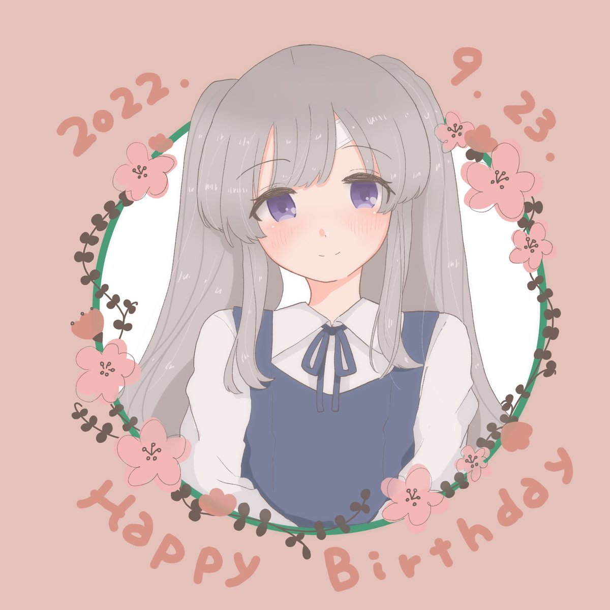 幽谷霧子 「霧子お誕生日おめでとう^ ^あなたの優しさが大好きです#幽谷霧子生誕祭2022 」|葉月のイラスト