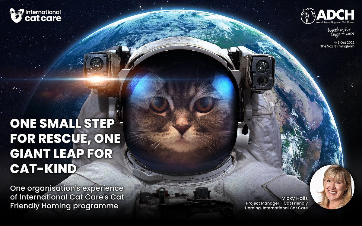 iCatCare's tweet photo. 🗣 Our very own Vicky Halls will be discussing the Cat Friendly Homing journey at the @ADCH_news conference in Birmingham on 5 Oct, alongside Susie Hughes from RSPCA Manchester and Salford.
Get tickets 👉 https://t.co/eE8sp15tfb
#FelineLearning #CPD https://t.co/d0Sry3PrS1