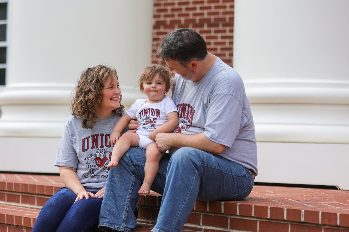 UnionUniversity's tweet photo. Have some future Bulldogs?! 🐾 Make sure to stop by the Great Lawn this Saturday to buy UU merchandise for the whole family! 🎉

Click here for a full schedule of the weekend: https://t.co/MGWKKQ6uXI

#Union200 #WeAreUU #FamilyTraditions https://t.co/ioLbifW9Gj