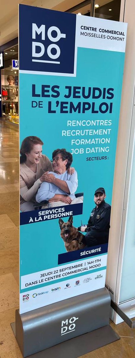 DDaSilva95's tweet photo. 3e édition des jeudis de l'#emploi au Ccial #MoDo autour des métiers des services à la personne et de la #securite. 

Un merci tout particulier aux agents @pole_emploi du #Valdoise pour leurs actions continues de terrain visant à répondre aux tensions sur le marché du #travail. https://t.co/X9JlpHXVUC