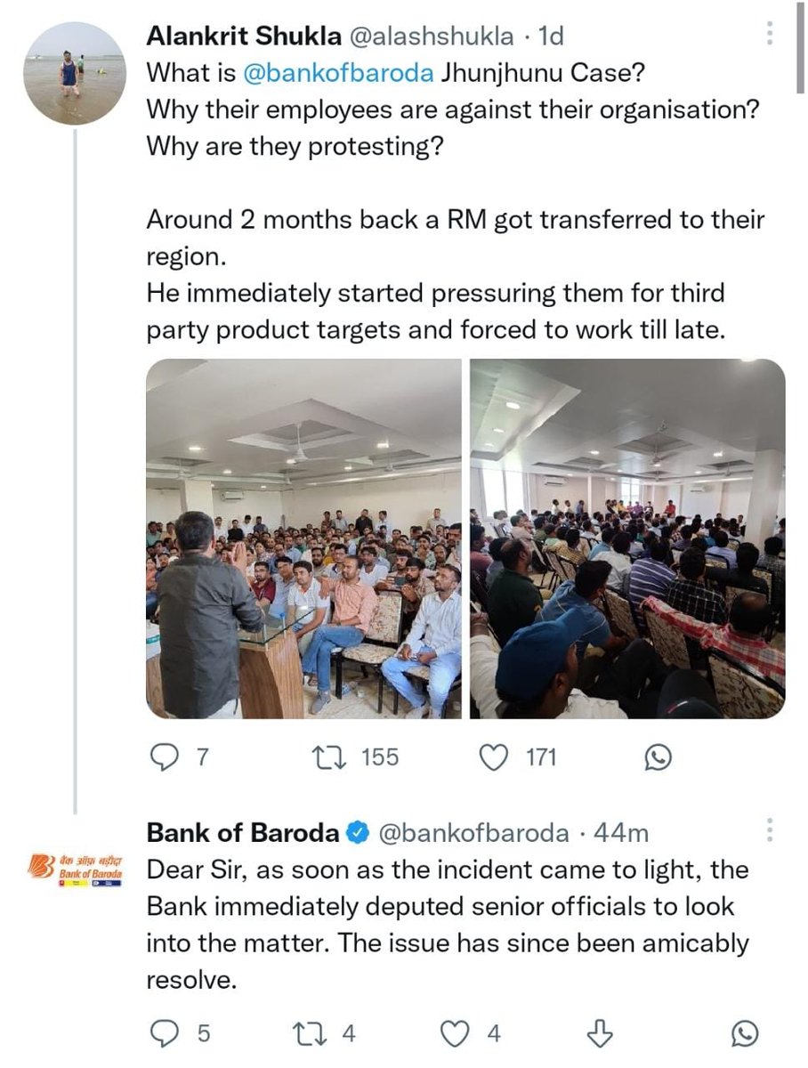 3da8ca411eab4e8's tweet photo. #fight_for_dignity
#bankofbaroda
Still no solution 
Death with dignity is better than life with humiliation.
@bankofbaroda 
@PMOIndia 
@RBI
@mohitbehlTOI
SAY NO TO INHUMAN BEHAVIOUR https://t.co/ax3vN7a8zM