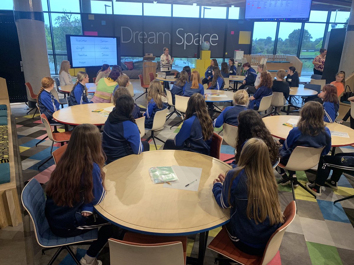 CodingDeptSTJ's tweet image. Our TY girls have had a very fun and informative day at @MaynoothUni STEM passport for inclusion in @MS_eduIRL💻 🧬📱 #GirlsinSTEM #Microsoft @stjosephsrush @LouiseNiChon