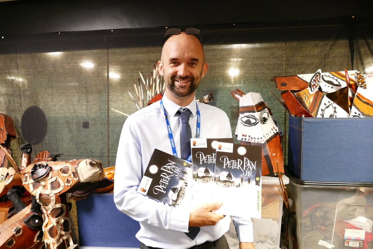 SJBWindsor's tweet photo. Mr Jenkins is super excited! π€© The actors' scripts for #SJBmiddleschool's Peter Pan Jr show have arrived. He is looking forward to the auditions with the boys on 5th October. Keen boys are asked to come and collect short scripts in preparation.
#SJBdrama #SJBcreative https://t.co/Y8r9h6czOx
