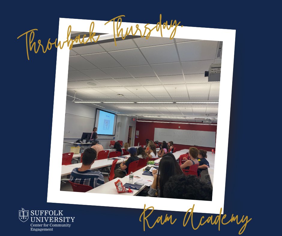 SuffolkCCE's tweet photo. #ThrowbackThursday to Ram Academy! What was your favorite part of Ram Academy's Service Learning &amp; Community Engagement track? Comment below! 

#Suffolkserves25 #SuffolkCCE https://t.co/VcaWTzhJdV