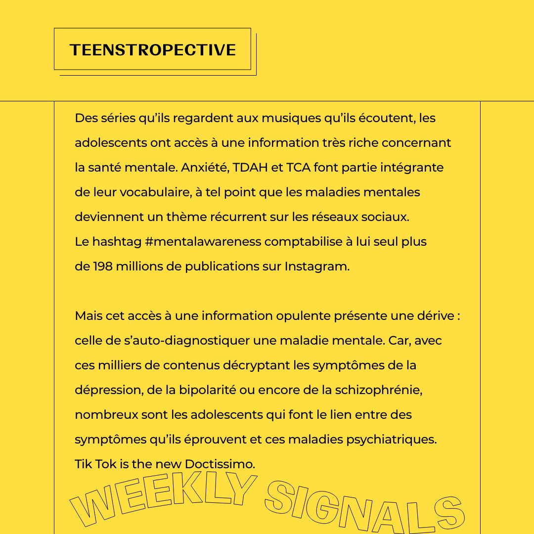 WConranDesign's tweet photo. 🚨 Weekly Signals #26 – Teenstropective 🚨  

🩺 Moi, 16 ans, lycéen, dépressif auto-diagnostiqué 🩺 

📷 @yayoikusama_ https://t.co/IFHIacfNKg