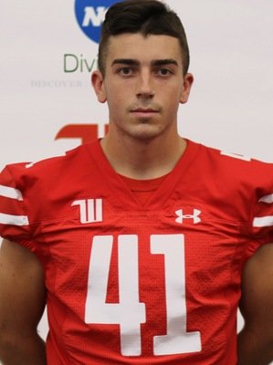 WittSpecialists's tweet photo. Intro of the day is junior K/P/A Brandon "Bass Pro" Goodwin. 
Hobbies: Accessorizing and missing mayday field goals. 
Avid BOGO Thursday enthusiast. 
Game winner count: 1
Overall big football guy https://t.co/GWfmz7FJSP