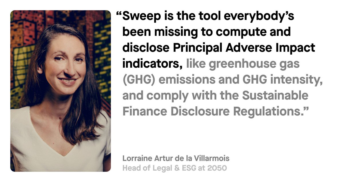 SweepThePlanet's tweet photo. How can investors accurately track the emissions across investment portfolios? 💸

Ask @2050do: The impact-driven VC firm has been working with their portfolio companies on managing their collective footprint.

Here's how: https://t.co/9ZWCFdpcGF #climatefinance https://t.co/Io6xuk0imO