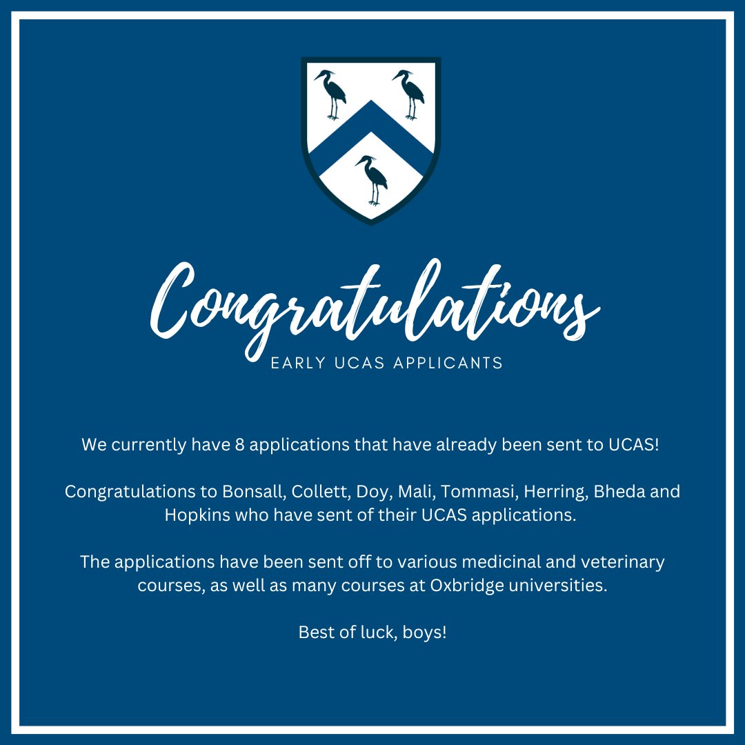 LboroGrammar's tweet image. Congratulations to those who have already sent off their UCAS applications. 

Best of luck, boys!

#UCASApplications #UCAS #University #LSFFamily #LboroGrammar