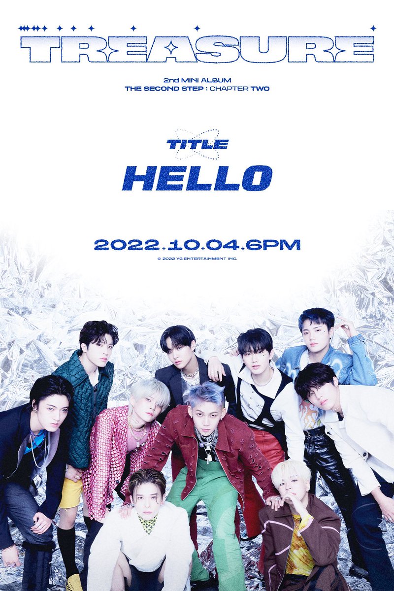 doyoungxii's tweet photo. Coming out with a infamous greeting ‘HELLO’ as TREASURE’s title track. Are you all excited to see what concept is in store for us soon?

2nd MINI ALBUM ‘THE SECOND STEP : CHAPTER TWO’
✅2022.10.04 6PM
️️ https://t.co/pwSEse29fR