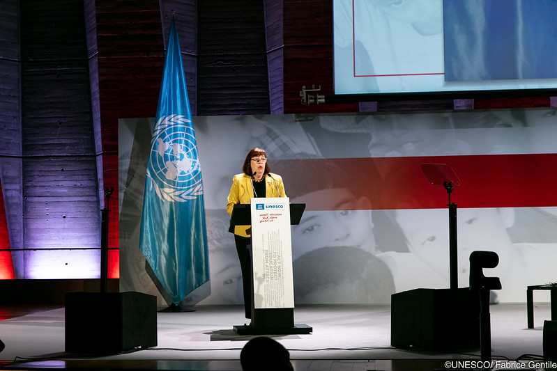 UNESCOBEIRUT's tweet photo. #ThrowbackThursday
Moments from our celebration of the 3rd International Day to Protect Education from Attack with @EAA_Foundation🧑‍🏫

Let's #UniteToProtect unschooled, unprotected &amp; uprooted #children🧒 of the world🌐
They deserve a better future! https://t.co/qV7aX9eElN