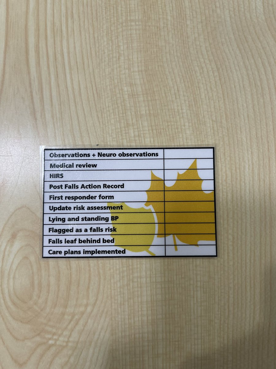 Today our Sister Claudia Ellis and WM Tom did a falls roadshow. We showed nurses how to complete paperwork on HIVE and gave out Claudia’s handmade falls checklists. A great way to spread awareness #FallsAwarenessWeek 🍁<a href="/ShigySudeesh/">Shigy Sudeesh</a> <a href="/shelleyp1976/">Shelley</a> <a href="/himynameisjaneg/">Jane Grimshaw</a> <a href="/BeckieHughes8/">Beckie Hughes 💛💫</a>