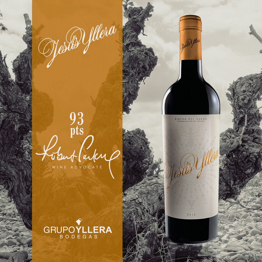 GaskoMeyer's tweet photo. The Wine Advocate gives Yllera Jesus Ribera del Duero 93 Points - "Major League....sleek and blanaced.” 
Available now through Gasko &amp; Meyer! https://t.co/IYWv1gpvBP