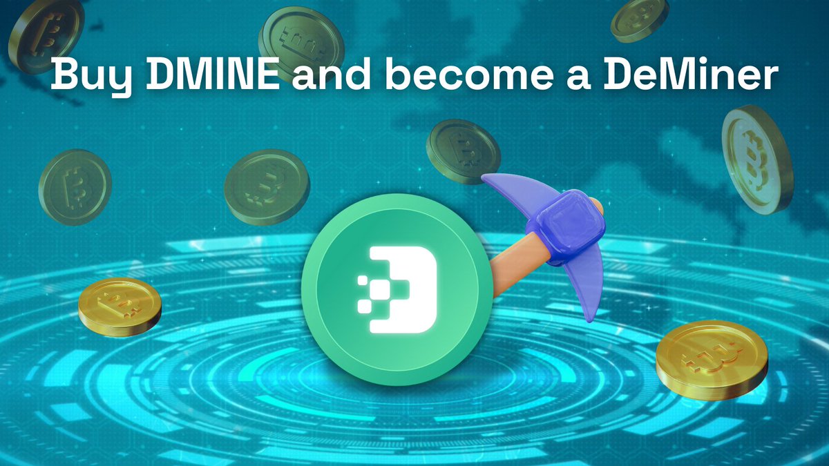 DeFi_Mining's tweet photo. 🌐The new generation of decentralized miners🌐

With just a few clicks you can invest in crypto mining and join the community of DeMiners!⛏️

Fixed price for $DMINE➡️Mine #Bitcoin with no risk and enjoy passive income➡️ https://t.co/cMOtIErpn3

#BTC #Mining #DeFi #Cryptos https://t.co/vHuKaGIFg7