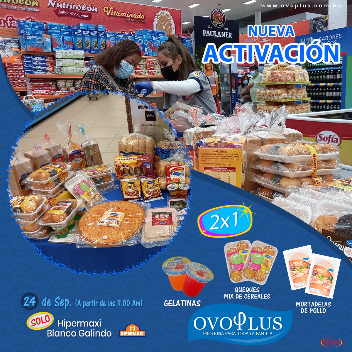 PublicidadRolon's tweet photo. 𝙉𝙪𝙚𝙫𝙖 𝘼𝙘𝙩𝙞𝙫𝙖𝙘𝙞𝙤́𝙣 𝙙𝙚 𝙊𝙫𝙤𝙥𝙡𝙪𝙨.
Estaremos esperando tu visita este 24 de Septiembre en la 𝘼𝙘𝙩𝙞𝙫𝙖𝙘𝙞𝙤́𝙣 que realizaremos en el 𝙃𝙞𝙥𝙚𝙧𝙢𝙖𝙭𝙞 de la Blanco Galindo desde las 11 Am.
Visita nuestra página Web: https://t.co/oKvJcMp0vr https://t.co/747MfVnNrK