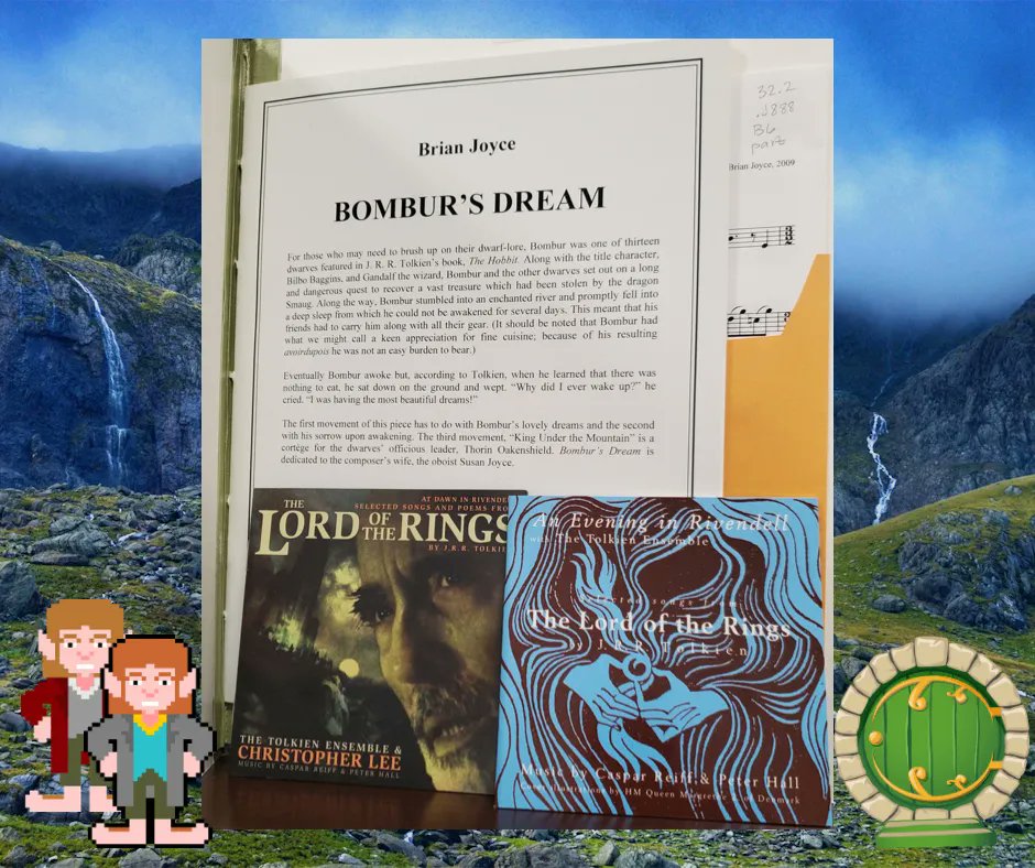 appmusiclibrary's tweet photo. Are you enjoying Lord of the Rings: #RingsofPower? Want to travel to Middle-Earth? Looking for a fun way to celebrate #HobbitDay? Look no further! #AppStateMusicLibrary has got you covered! #musiclibrarian #tolkien https://t.co/qHdTZU2nBY