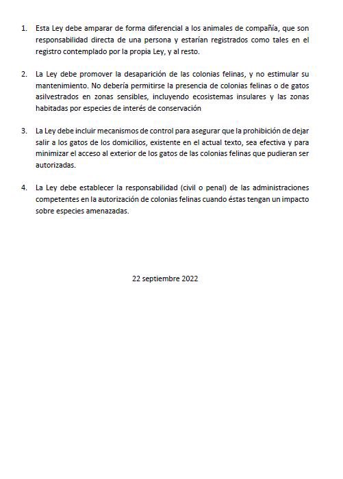 SECEM_'s tweet photo. Las Sociedades Científicas de a conservación de fauna hacemos un llamado a reconocer el impacto negativo que los gatos (tanto domésticos con acceso a exterior como los callejeros sin dueño) tienen sobre la biodiversidad, y a modificar la ley en consecuencia para minimizarlos 👇🏽👇🏽 https://t.co/lkxwq3B4k1